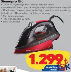 ARZUM STEAMPRO ÜTÜ 2400 W indirimli fiyat ARZUM STEAMPRO ÜTÜ 2400 W fiyat ve kampanya bilgisi